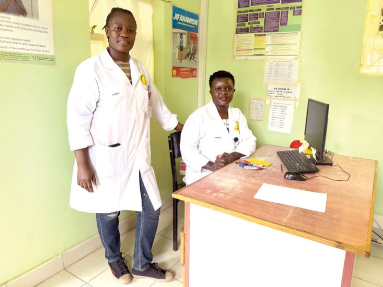 EDARP Soweto Clinic staff: Site Manager Belinda Loice (left) and Clinical Manager Violet Anamanda 