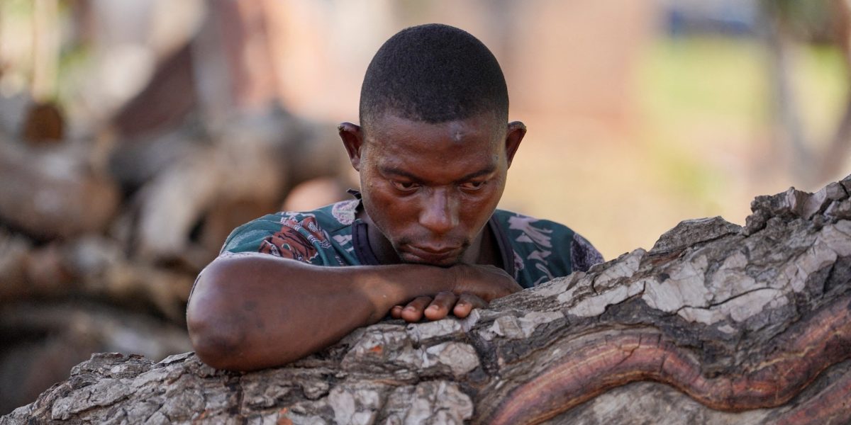 A man reacts following a deadly gunmen attack in Yelwata, Benue state, in Nigeria June 16, 2025. (OSV News/Marvellous Durowaiye, Reuters)