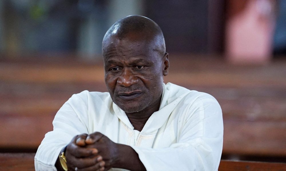 A man prays during evening Mass at St. Michael Cathedral in Minna, Nigeria, Dec. 4, 2025. (OSV News/Marvellous Durowaiye, Reuters)