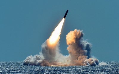 An unarmed Trident II D5 missile is test-launched from the Ohio-class U.S. Navy ballistic missile submarine USS Nebraska off the coast of California March 26, 2018. As global tensions accelerate, Archbishop Paul S. Coakley, president of the U.S. Conference of Catholic Bishops, called the expiration of the New START nuclear arms treaty “simply unacceptable,” and urges nations to hold to the terms of the lapsing agreement. (OSV News/U.S. Navy/Mass Communication Specialist 1st Class Ronald Gutridge handout via Reuters)