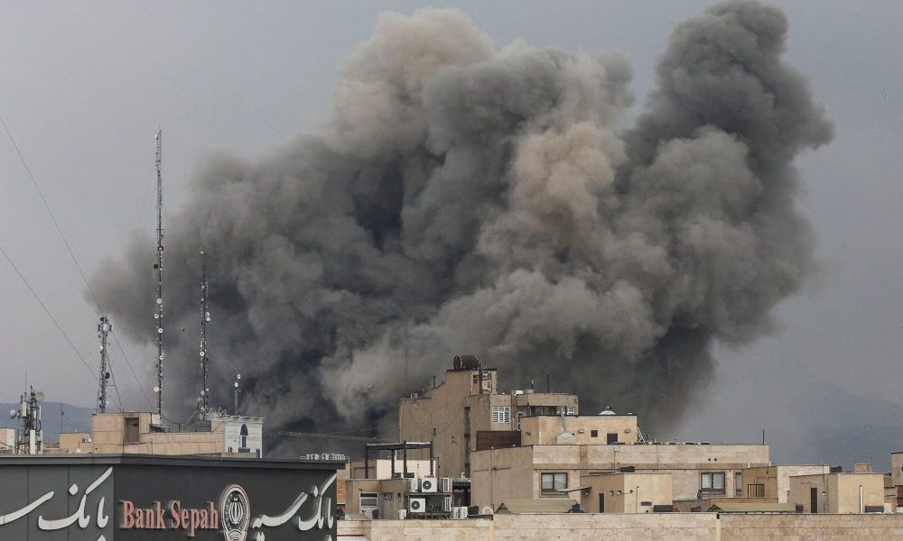 Smoke rises following an explosion in Tehran, Iran, March 2, 2026, following the Israeli and U.S. strikes on Iran and the killing of Iran’s Supreme Leader Ayatollah Ali Khamenei Feb. 28. (OSV News/Majid Asgaripour, WANA via Reuters)