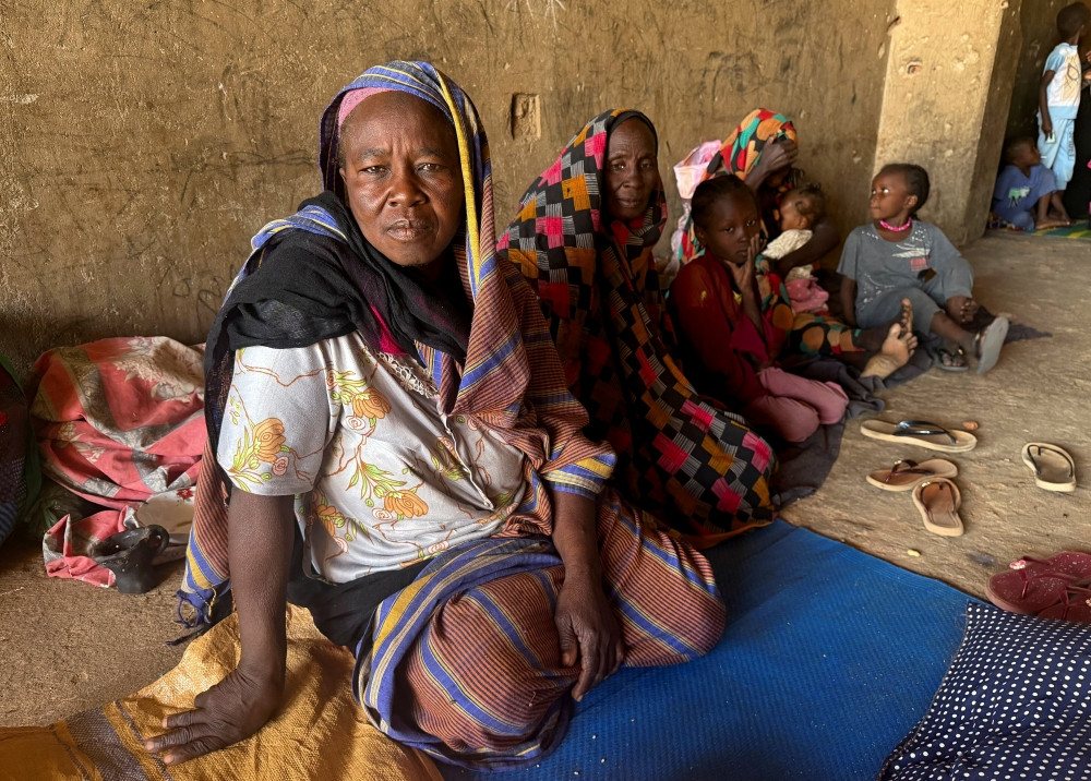 Displaced South Sudanese women sit on the ground Jan. 15, 2026, at a shelter in El Obeid, in Sudan’s North Kordofan state. On March 17, 2026, Archbishop Gabriele G. Caccia, the Holy See’s permanent observer to the United Nations, delivered a statement at the 70th Commission on the Status of Women, calling for a “holistic approach” in securing access to justice for women and girls. (OSV News/El Tayeb Siddig, Reuters)