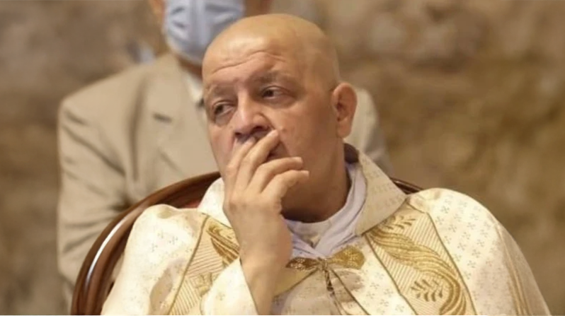 Maronite Father Pierre al-Rahi, also known by his French name Pierre el-Raï, had earlier refused, along with other priests, to obey an order by the Israeli military to evacuate the Christian village of Qlayaa, a Maronite village of some 8,000 inhabitants in the Marjayoun district, a few miles from the Israeli border. He was killed March 9 by fire from an Israeli artillery tank on a civilian home. (Courtesy of Aid to the Church in Need/Lebanon)