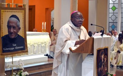 Bishop Osório Citora Afonso of Quelimane, Mozambique, speaks during a Mass of thanksgiving for the canonization of Giuseppe Allamano, founder of the Consolata Missionaries, in Turin, Oct. 24, 2024. He was shot dead at his residence “in the early hours” of June 6, 2026, pontifical charity Aid to the Church in Need said in a June 6 news release. (OSV News/Jaime C. Patia, CPP)