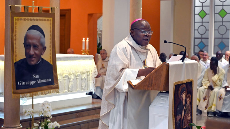Bishop Osório Citora Afonso of Quelimane, Mozambique, speaks during a Mass of thanksgiving for the canonization of Giuseppe Allamano, founder of the Consolata Missionaries, in Turin, Oct. 24, 2024. He was shot dead at his residence “in the early hours” of June 6, 2026, pontifical charity Aid to the Church in Need said in a June 6 news release. (OSV News/Jaime C. Patia, CPP)