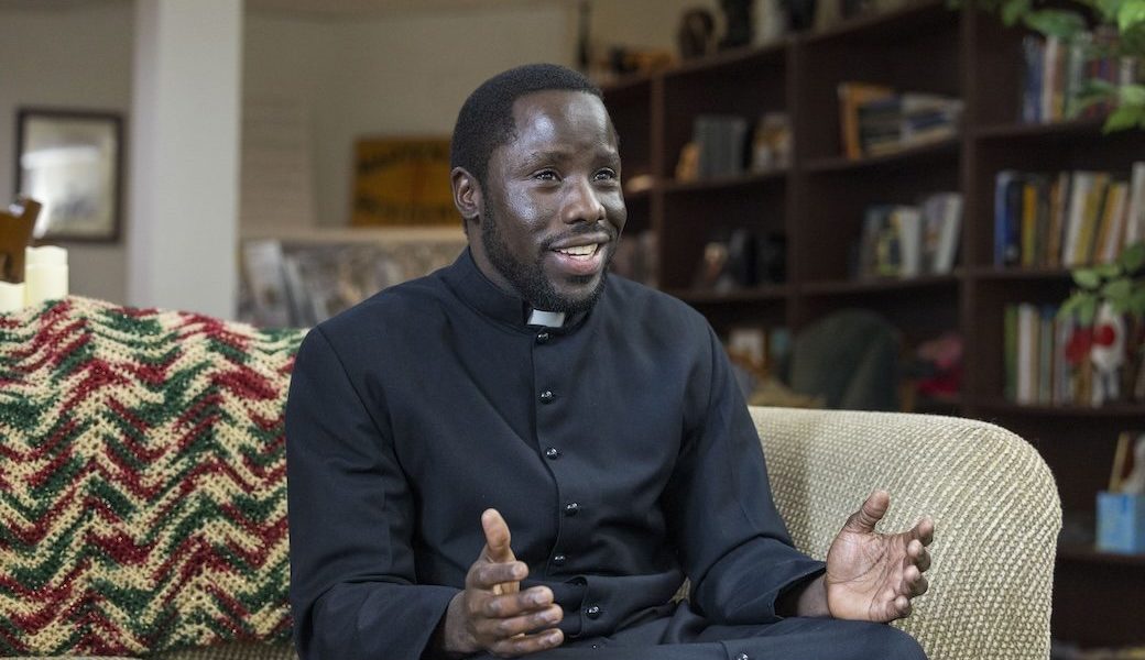 Featured image: Maryknoll Seminarian Victor Mutobera, 36, shown at the Maryknoll Society formation house in Chicago, will be ordained a priest on June 6 after eight years of intensive preparation. Mutobera, who is from Kenya, became a transitional deacon last year as a step toward the priesthood. (Octavio Durán/U.S.)
