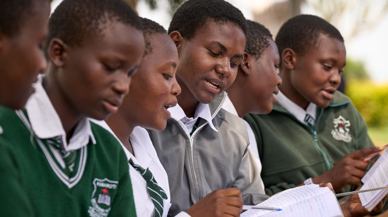 Thanks to the construction of this dormitory in Migori County, southwestern Kenya, girls who previously faced dangers walking long distances through isolated areas to reach school now have access to education in a safe environment. (Paul Jeffrey/Kenya)