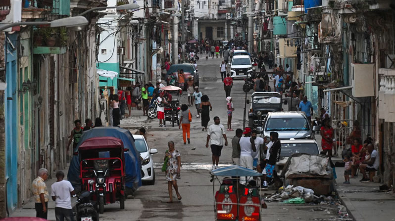 Havana, Cuba, during a power outage on March 16, 2026. Cuba suffered a widespread power outage that day, according to the national power company, amid a severe crisis on the island. Credit: Yamil Lage / AFP via Getty Images.
