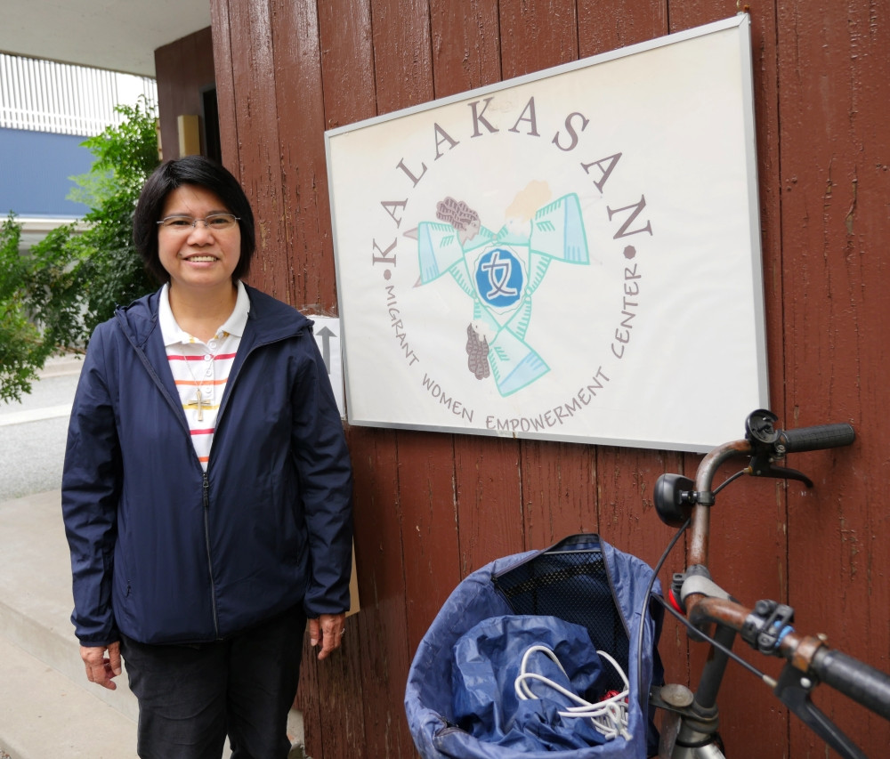 Maryknoll Sister Aurea (Abby) Avelino, now international coordinator of Talitha Kum, previously served in mission in Kawasaki, Japan, at Kalakasan Migrant Women’s Empowerment Center, where she learned about the dangers experienced by vulnerable women and girls far from home. (Peter Saunders/Japan)