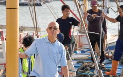 El Padre Maryknoll Joyalito Tajonera lidera el capítulo de Stella Maris en Taiwán que ministra y educa a pescadores migrantes de las Filipinas e Indonesia sobre sus derechos laborales.