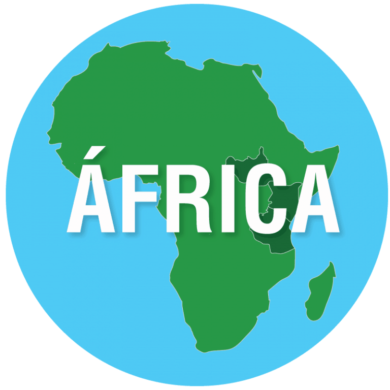 Una imagen del continente africano