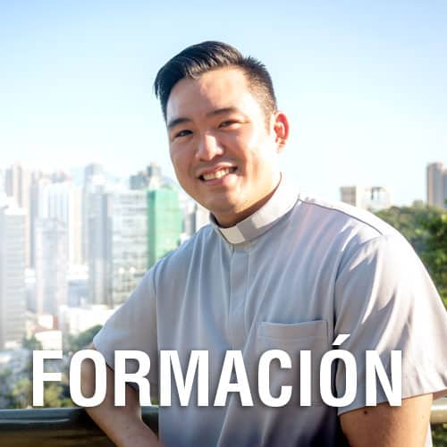 El padre Kim en misión en Hong Kong