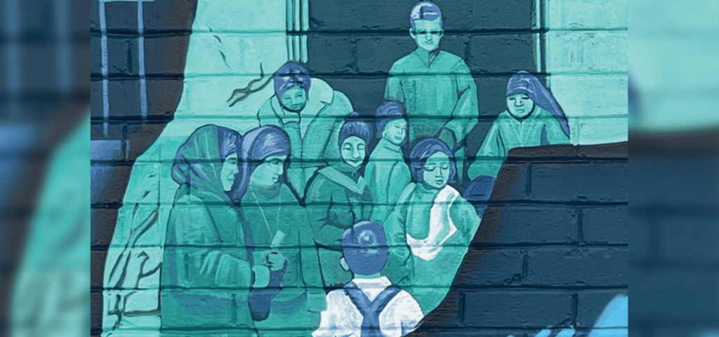 El Padre Hugh Lavery, las Hermanas Mary Bernadette Yoshimochi y Susanna Hayashi internadas en el campo de reubicación Manzanar. (Joseph Donovan/EE. UU)