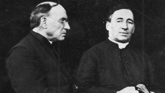 Father Price with Father James Anthony Walsh, Co-Founders of Maryknoll