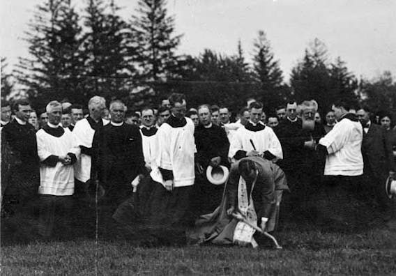 Groundbreaking for new Society Seminary building at Maryknoll, New York