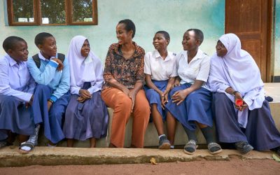 Maryknoll Lay Missioners Stephen and Loyce Veryser, with their three children, serve as a family in mission in Tanzania.
